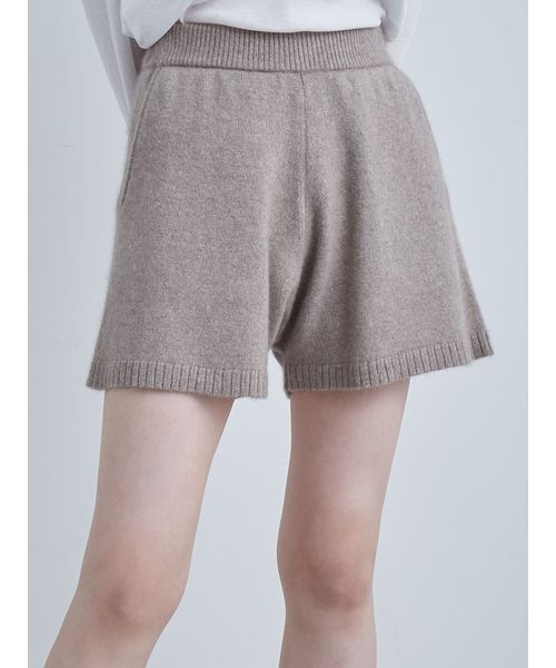 MIESROHE（ミースロエ） パンツ ソフトシャギーニットショートPT
