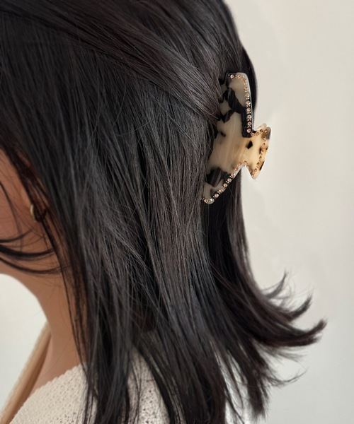 ストーン付きベージュヘアクリップ 約7.5cm ストーン付きベージュヘアクリップ 約7.5cm 楽天市場】ヘア