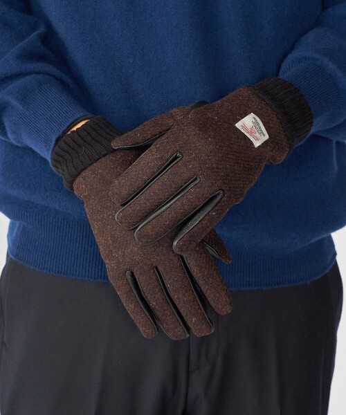 SHIPS（シップス） 手袋 SHIPS:「タッチパネル対応」HARRIS TWEED