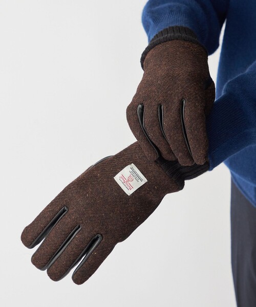 SHIPS（シップス） 手袋 SHIPS:「タッチパネル対応」HARRIS TWEED
