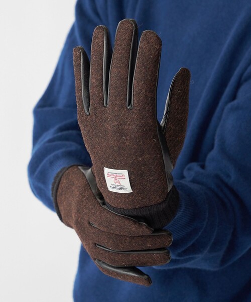 SHIPS（シップス） 手袋 SHIPS:「タッチパネル対応」HARRIS TWEED