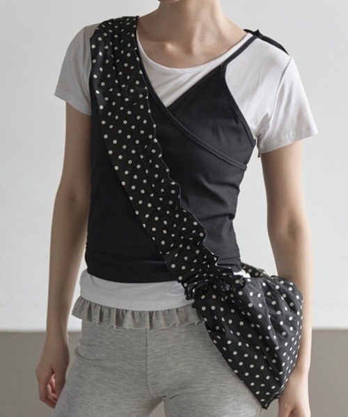 ReRe ショルダーバッグ バッグ ドット柄ショルダーバッグ レディース
