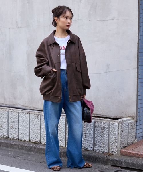 マチャット machatt ボリュームスリーブブルゾン MACHATT 黒