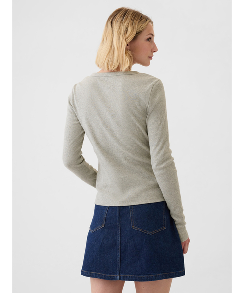 「GAP」 長袖カットソー XX-SMALL ブラック レディース