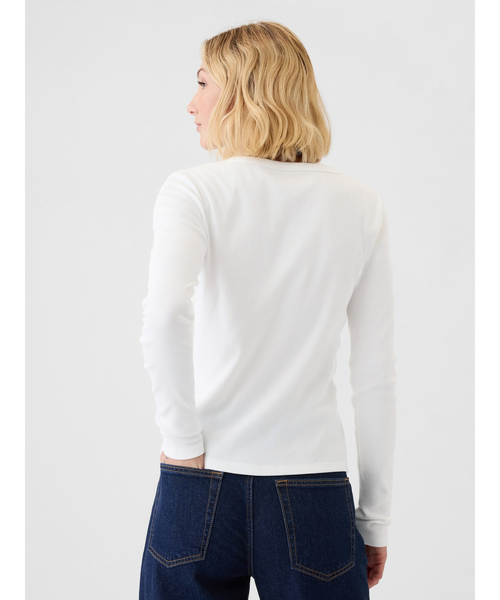 「GAP」 長袖カットソー XX-SMALL ブラック レディース