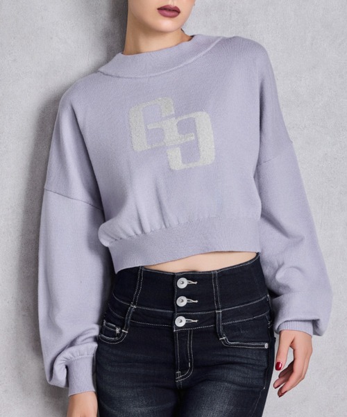 GYDA（ジェイダ） ニット セーター GGインターシャニットトップス