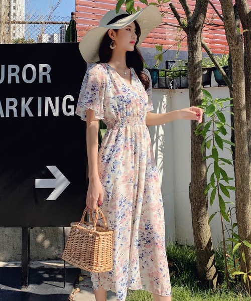 「DAY CLOSET」 半袖ワンピース S ホワイト系その他 レディース_画像5