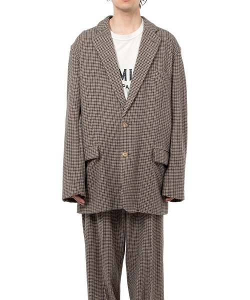 ジャケット テーラードジャケット Tweed Jacket メンズの画像