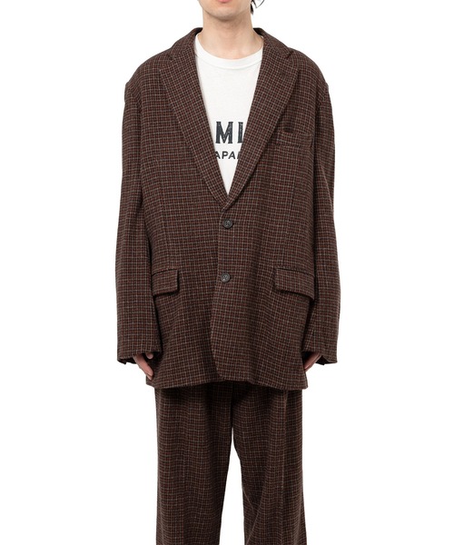 ジャケット テーラードジャケット Tweed Jacket メンズの画像
