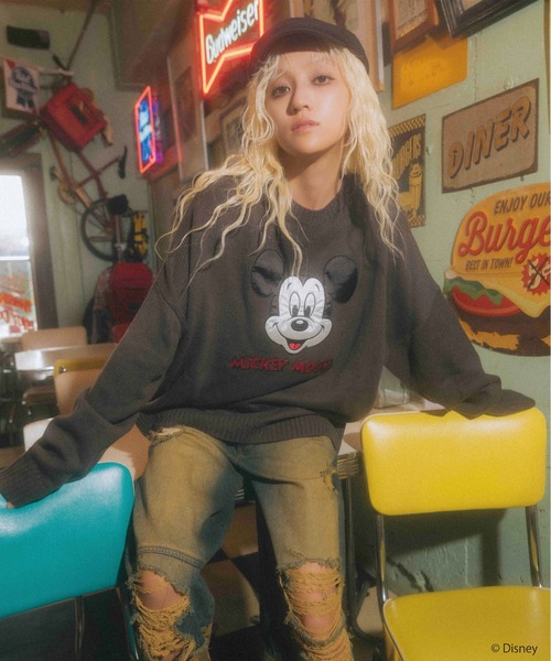 4GEEKs by SPIRALGIRL ニット セーター 「Disney/ディズニー/ミッキー