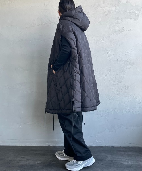 【WEB限定】TAION/タイオン MILITARY キルティングダウンケープ WEB限定】[TAION/タイオン] MILITARY キルティングダウンケープ