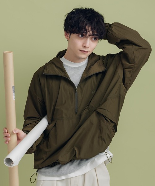 MUHET（ミュエータ） ナイロンブルゾン MEDIUM カーキ レディース