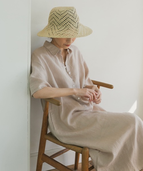 「URBAN RESEARCH DOORS」 シャツワンピース MEDIUM ナチュラル レディース_画像6