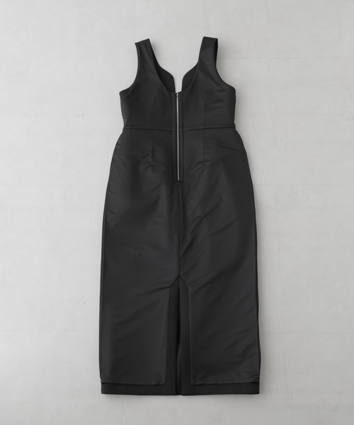 nano universe♡ドレス ナノ・ユニバース NANO universe シャンブレーキャミドッキングドレス
