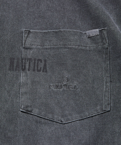 「NAUTICA」 半袖Tシャツ X-LARGE チャコールグレー メンズ_画像4