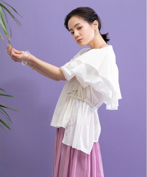 「Eimee Law」 半袖Tシャツ 38 オフホワイト レディース_画像3