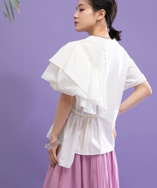 「Eimee Law」 半袖Tシャツ 38 オフホワイト レディース_画像7