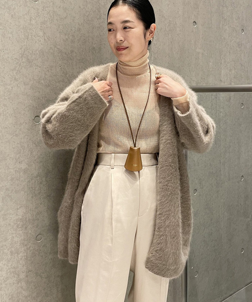 IENA（イエナ） ニットカーディガン FREE ベージュ レディース