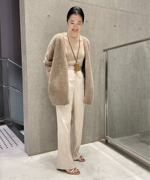 IENA（イエナ） ニットカーディガン FREE ベージュ レディース