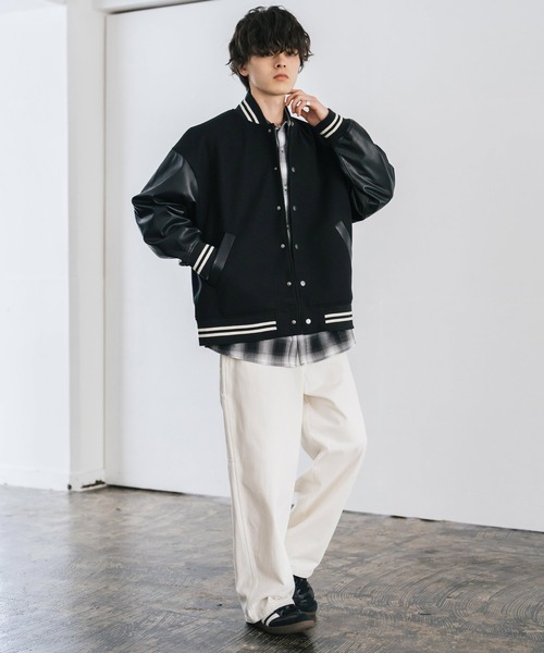 Rocky Monroe（ロッキーモンロー） スタジャン オーバーサイズテック