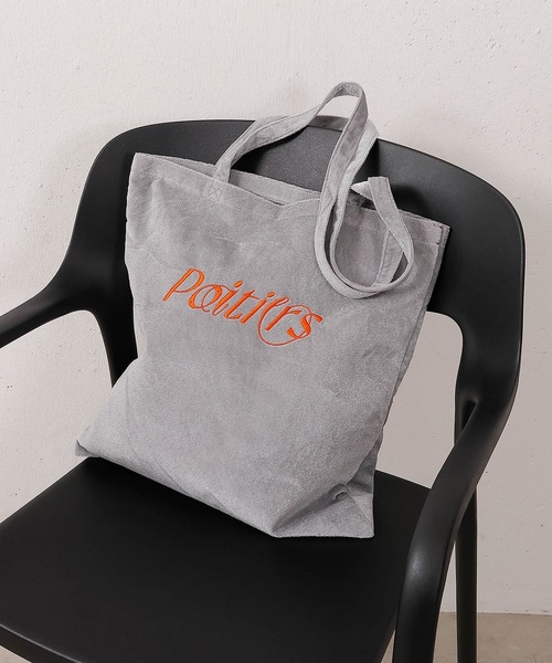 トートバッグ ベロア ロゴ 刺繍 レディース : ZOZOTOWN Yahoo!店