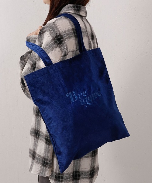 トートバッグ ベロア ロゴ 刺繍 レディース : ZOZOTOWN Yahoo!店