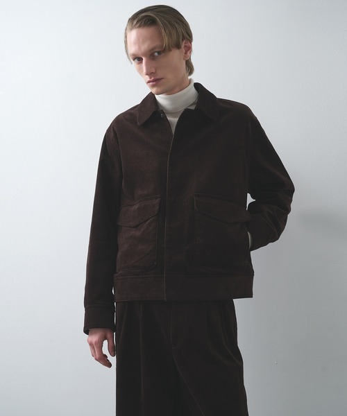 marka コーデュロイ ブルゾン ブラウン キルティング マーカ markaware（マーカウェア） ブルゾン アウター 「markaware/marka