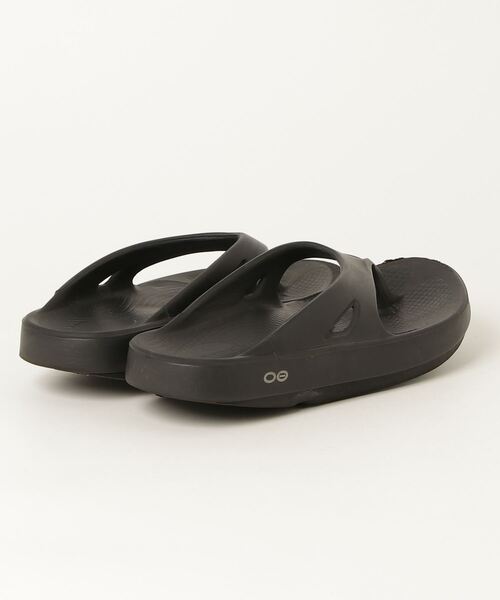 「OOFOS」 フラットサンダル 25.0cm ブラック レディース_画像2