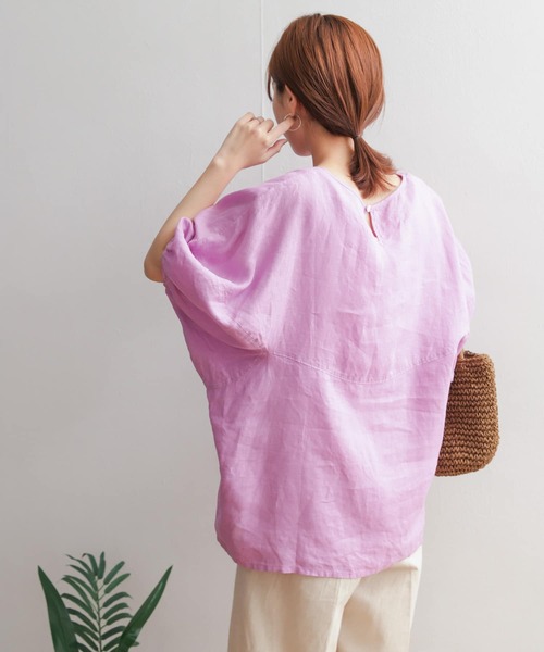 「URBAN RESEARCH DOORS」 半袖ブラウス MEDIUM ミント レディース_画像2