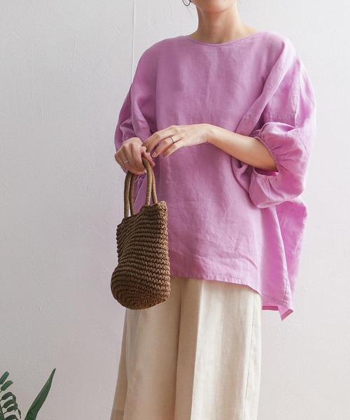 「URBAN RESEARCH DOORS」 半袖ブラウス MEDIUM ミント レディース_画像6