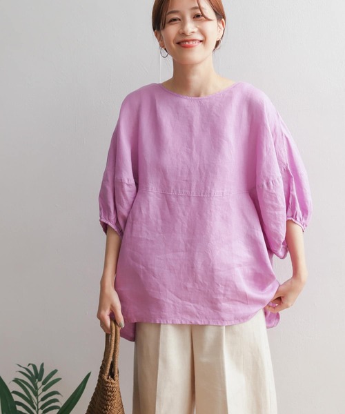 「URBAN RESEARCH DOORS」 半袖ブラウス MEDIUM ミント レディース_画像8