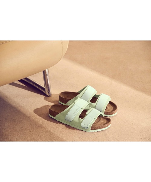「BIRKENSTOCK」 フラットサンダル 35 ライム レディース_画像6