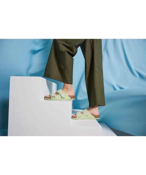 「BIRKENSTOCK」 フラットサンダル 35 ライム レディース_画像8