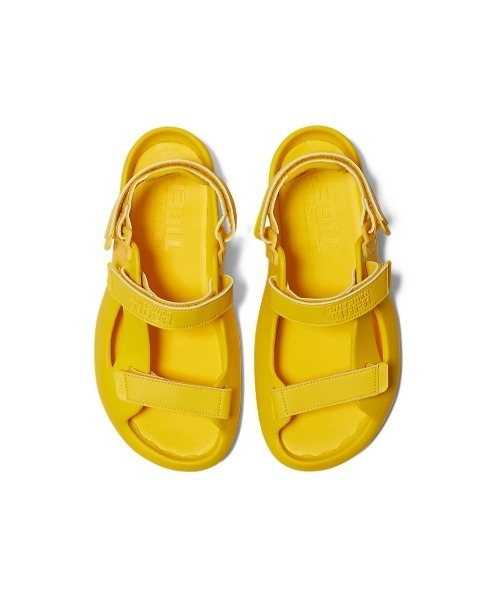 「ONITSUKA TIGER YELLOW COLLECTION」 フラットサンダル 25 グリーン レディース_画像4