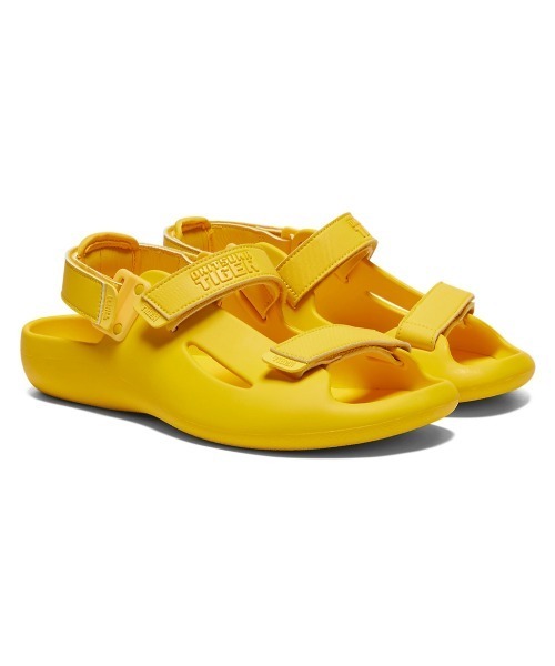 「ONITSUKA TIGER YELLOW COLLECTION」 フラットサンダル 25 グリーン レディース_画像5