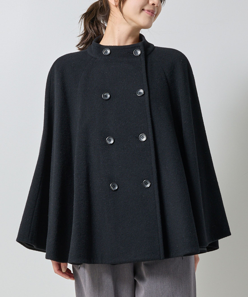 NARACAMICIE ポンチョ 「NARACAMICIE」ウールポンチョコート