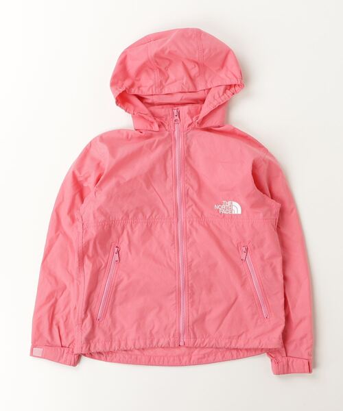 新品タグ付　ノースフェイス　アウター　130 ピンク THE NORTH FACE（ザ ノースフェイス） 「KIDS」刺繍ナイロンブルゾン