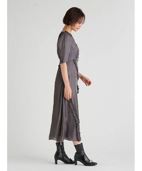 CELFORD（セルフォード） 「CELFORD」 7分袖ワンピース 36 グレー