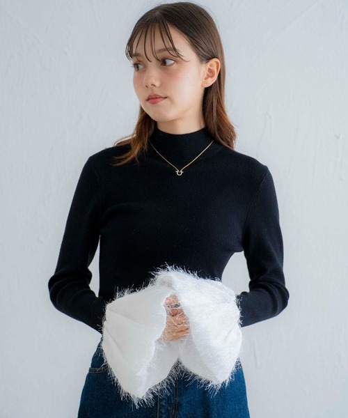 「NOELA」 タートルネックニット フリー ブラック レディース_画像2