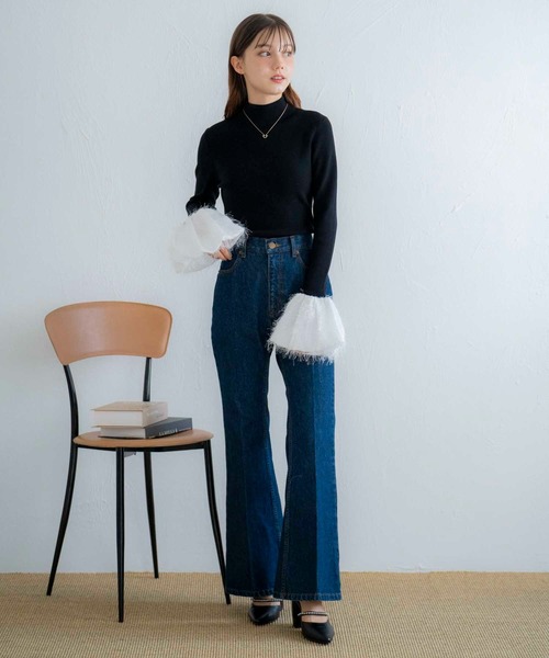 「NOELA」 タートルネックニット フリー ブラック レディース_画像5