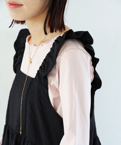 「Crisp」 キャミソールワンピース FREE ブラウン レディース_画像6