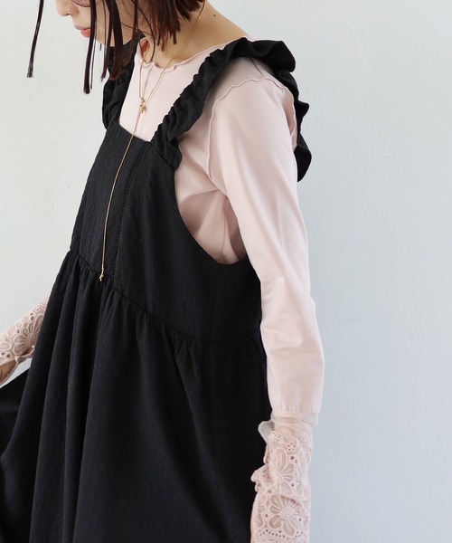 「Crisp」 キャミソールワンピース FREE ブラウン レディース_画像8