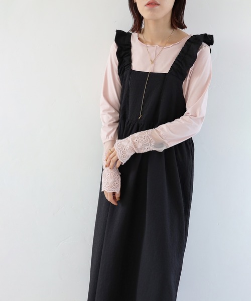 「Crisp」 キャミソールワンピース FREE ブラウン レディース_画像9