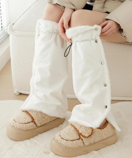 WEGO（ウィゴー） レッグウォーマー WEGO/中綿デザインレックカバー