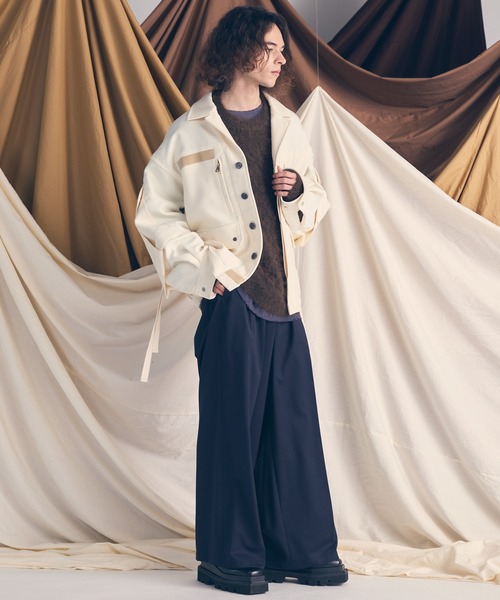 メゾンスペシャル　セーター　ニット　ベージュ　ホワイト　サイズ1 MAISON SPECIAL（メゾンスペシャル） セーター ニット 「UNISEX」Prime