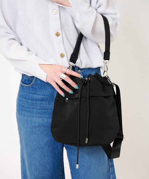 B.C STOCK（ベーセーストック） ショルダーバッグ バッグ ナイロン巾着