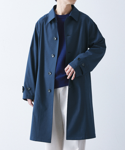 「417 EDIFICE」 ステンカラーコート MEDIUM ベージュ メンズ_画像2