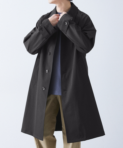 「417 EDIFICE」 ステンカラーコート MEDIUM ベージュ メンズ_画像4