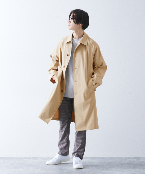 「417 EDIFICE」 ステンカラーコート MEDIUM ベージュ メンズ_画像7