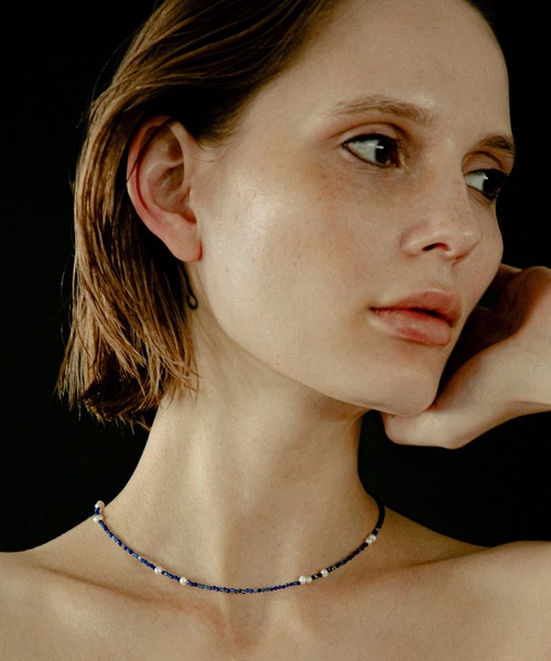 ネックレス LAPUIS(ラピュイ) Silver925 by LAPUIS ／ Pearl ＆ stone necklace レディースの画像